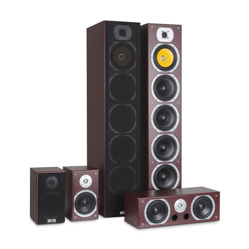 Auna V9B, prostorski (surround) zvočniki, set 5 boksov, 440W RMS, mahagoni Cene