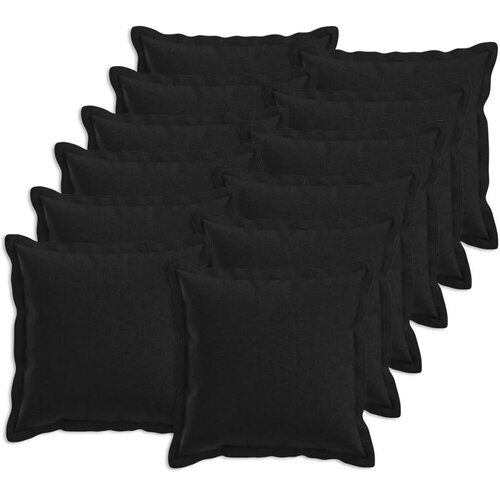  Jastuk s jastukom HOUTEN 12 kom. Crna Umjetni lan - Crna 45 x 45 cm 12 Cijene