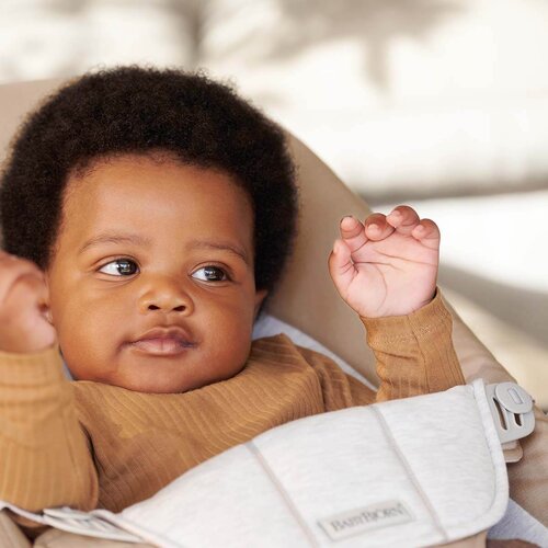 BABYBJORN gugalnik Balance Soft&amp;nbsp; Woven Jersy beige Slike