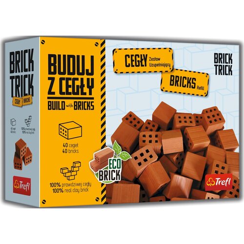 Brick Trick Bricks 40 delov - Polovične opeke, refill - 1 k. Slike