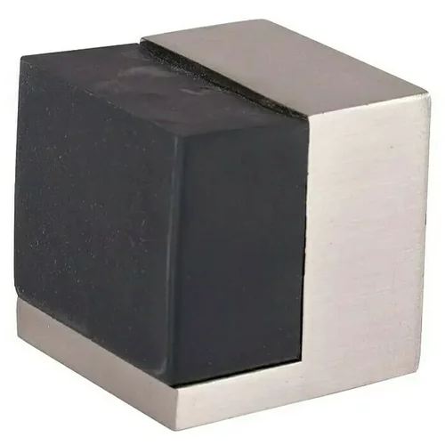 x Stoper za vrata (Š x V: 40 x 40 mm, Vrsta montaže: Vijci, Srebrna-crna)