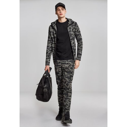 Urban Classics Interlock Camo Zip Jacket Dark Mask Cene