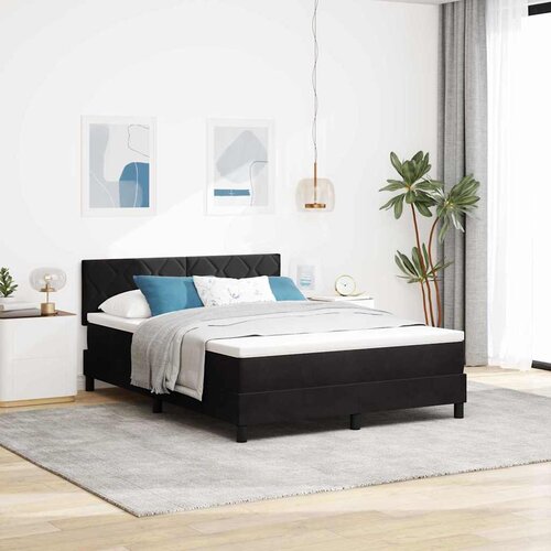  LED Box Spring Krevet s LED trakama Crna 160 x 200 cm Bar&scaron;un Cijene