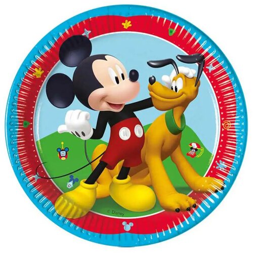 Procos Disney+Mickey+Mouse+set+od+8+papirnatih+tanjuira+20cm Cene