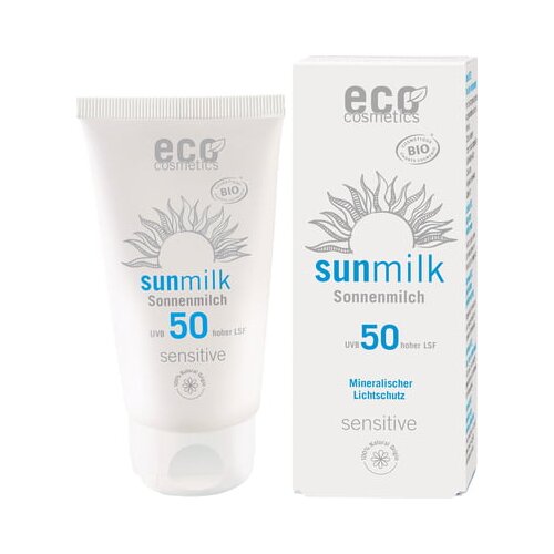 eco cosmetics Sensitiv mleko za sončenje ZF 50 Cene