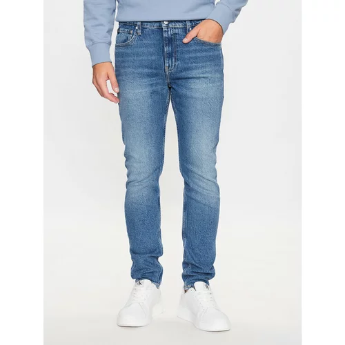 Calvin Klein Jeans Jeans hlače J30J323367 Mornarsko modra Slim Taper Fit