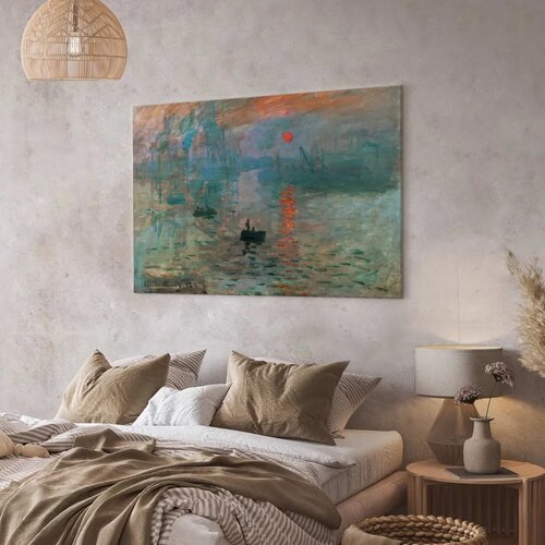  Slika - Claude Monet &amp;ndash; Impression Sunrise 120x80 Na talijanskom platnu Slike
