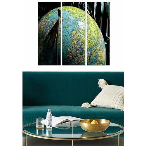 Wallity MDF1639662 multicolor decorative mdf painting (3 pieces) Cene