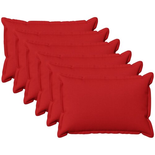 Presvlaka za jastuk 6 pcs HOUTEN Crvena 40 x 60 cm Umjetni lan Cene