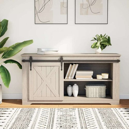 Mini set za klizna vrata ormarića crni 122 cm ugljični čelik Slike