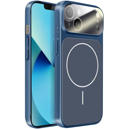 AVIZAR Ovitek za iPhone 13 MagSafe mat steklo AG Glass, Nočno modra, (5000274174) Cene
