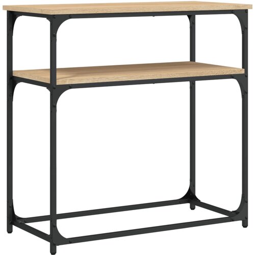 Maison Chic konzolna miza - miza ob steni sonoma hrast 75x35,5x75 cm inženirski les, (21786609) Slike