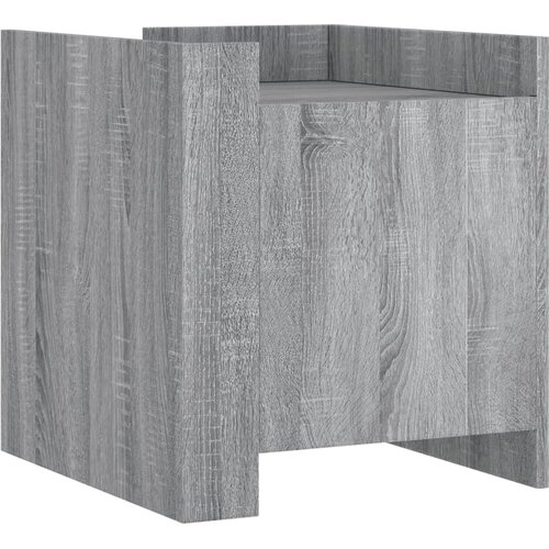 Maison Chic Nočna omarica - Nočna miza siva sonoma 45x50x50 cm inženirski les, (21688112) Slike