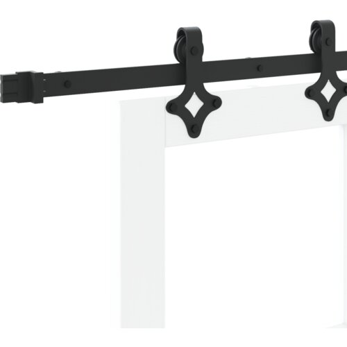 vidaXL klizna vrata s hardverskim setom bijela 78x211 cm masivni bor Cene