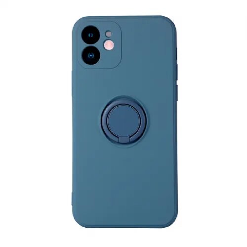 Onasi Silikonski ovitek Liquid Ring za Samsung Galaxy A03 LTE A035 - modra Slike