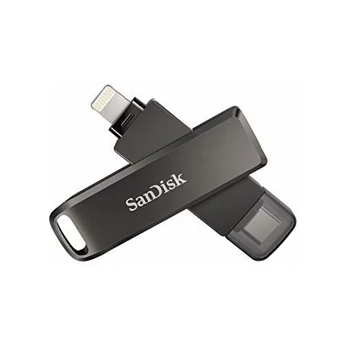 Sandisk Ixpand Flash Drive Luxe 128GB - USB-C + Lightning - za iPhone, iPad, Mac, USB Type-C naprave SDIX70N-128G-GN6NE