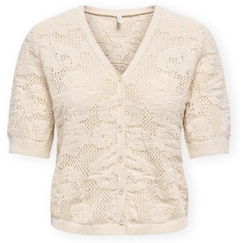 Only Topi &amp;amp; Bluze Chloe Life Cardigan - Ecru Bež Slike