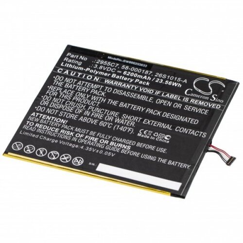 VHBW Baterija za Amazon Kindle Fire HD 10.1, 6200 mAh Slike