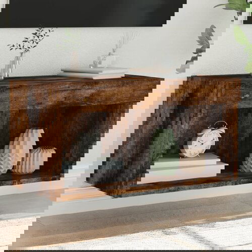  The Living Store TV omarica z LED lučkami dimljeni hrast 60x30x30 cm - TV Omarica, (21555846) Cene