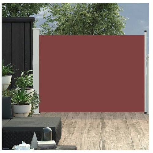 VidaXL Uvlačiva bočna tenda za terasu 120 x 500 cm smeđa Slike