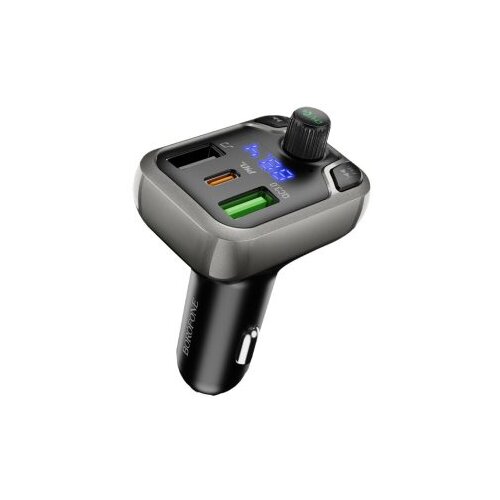 FM transmiter Bluetooth sa USB+Type-C punjaćem BOROFONE BC38 Flash Energy PD20W+QC3.0 car TF card playback black Slike