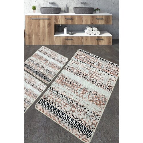  raquel multicolor bathmat set (3 pieces) Cene