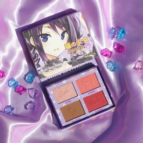 Rude Cosmetics paleta boja za lice MANGA Purr-fect Neko-Chan 11.2 g Slike