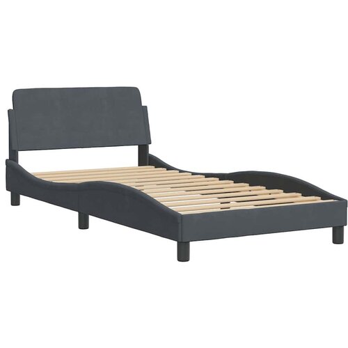  Okvir za krevet Dover tamnosivi 100x190 cm bar&amp;scaron;unasti Slike