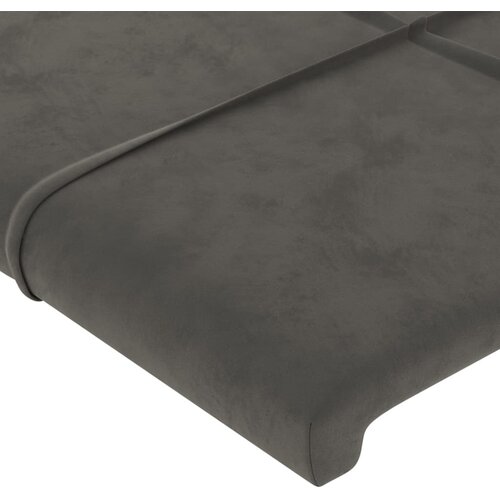  LED uzglavlje tamnosivo 160x5x118/128 cm bar&amp;scaron;unasto Slike