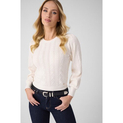 Guess Puloverji Ls Cn Joanna Swtr Bež Cene