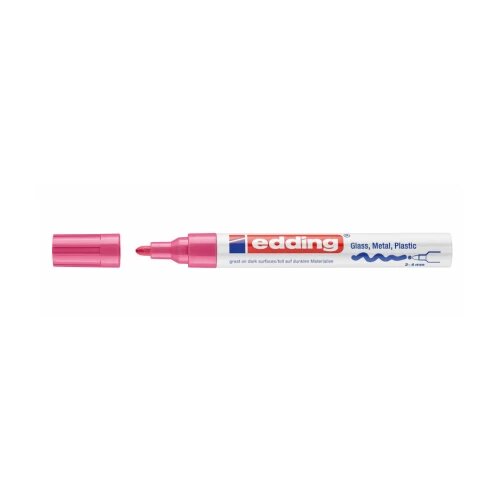 Paint marker E-750 2-4mm Edding roze 12PM03I Slike
