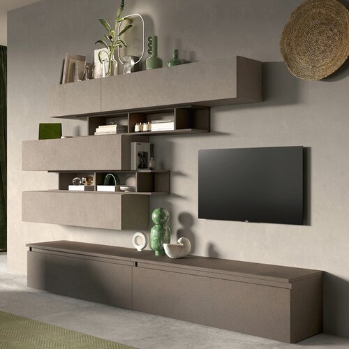 LC Mobili Stenska TV enota z policami, INFINITY 2.0 900026-BRMR Cene
