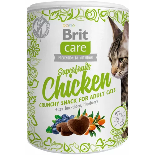 Brit Care mačji priboljški superživila in piščanec - Varčno pakiranje: 3 x 100 g