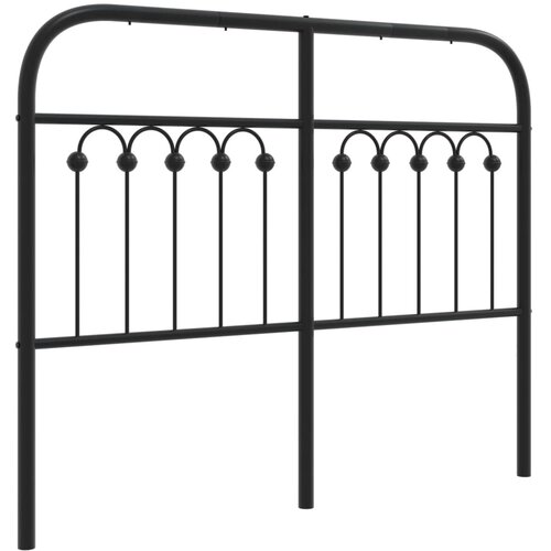 Maison Chic kovinsko posteljno vzglavje - vzglavna omarica - nočna omarica črno 120 cm, (21705234) Cene