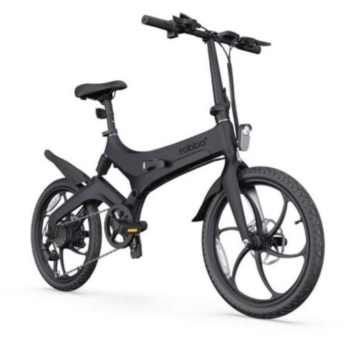  Zložljivo električno kolo Robbo S6+ - črna Slike