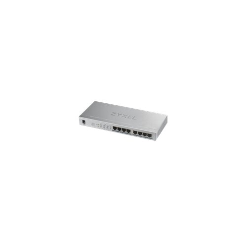 Zyxel GS1008-HP, 8 Port Gigabit PoE+ unmanaged desktop Switch, 8 x PoE, 60 Watt Cene