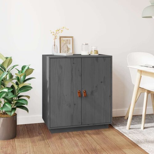  Komoda siva 65,5x40x75 cm trdna borovina, (20653942) Slike