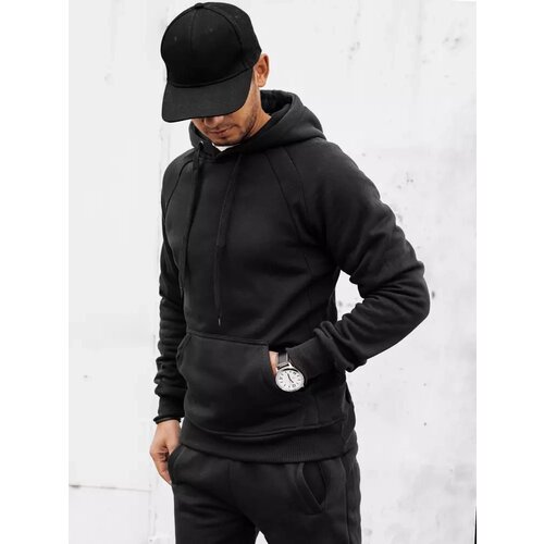 DStreet Bluza męska z kapturem czarna Slike