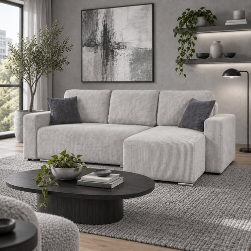 Grantex Line Ugaona garnitura Paterno 2, 150x200cm, Siva Cene