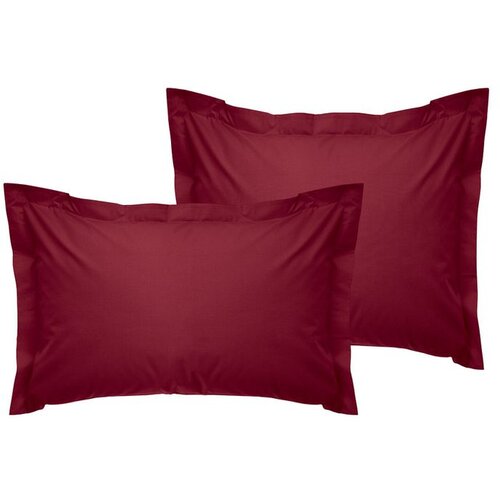  Tonne Rosse - 90 Dark Red Oxford Pillowcase Set (2 Pieces) Cene