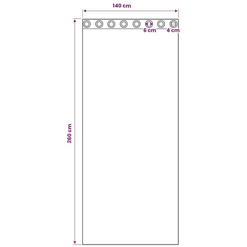 Voile zavjesa 2 pcs Svijetlo siva 260 x 140 cm Poliester Slike