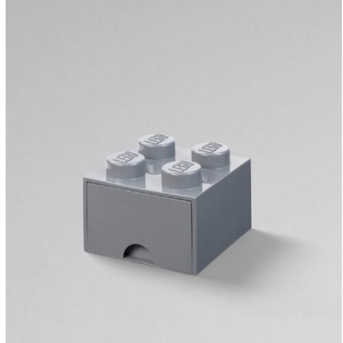 Lego Otroška temno siva škatla za shranjevanje s predalom LEGO® Cene