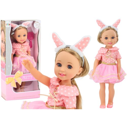  Lutka za igru Headband 38cm - roza Cijene