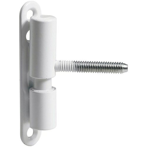 Hettich &amp;Scaron;arka za vrata (&amp;Oslash; x D: 15 x 83,5 mm, Nosivost: 30 kg, Premazano prahom, Bijela, Tehnologija s kliznim ležajem koju nije potrebno održavati) Slike