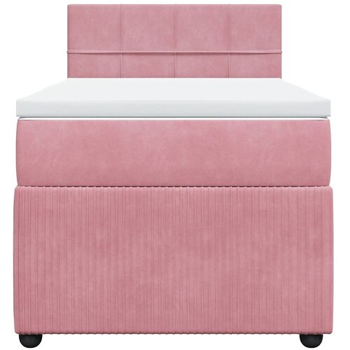 Box spring krevet s madracem ružičasti 100x200 cm bar&amp;scaron;unasti Slike
