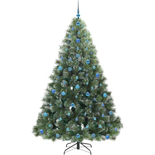 VidaXL Umjetno božićno drvce s stalakom Zelena 210 cm PE i PVC Slike