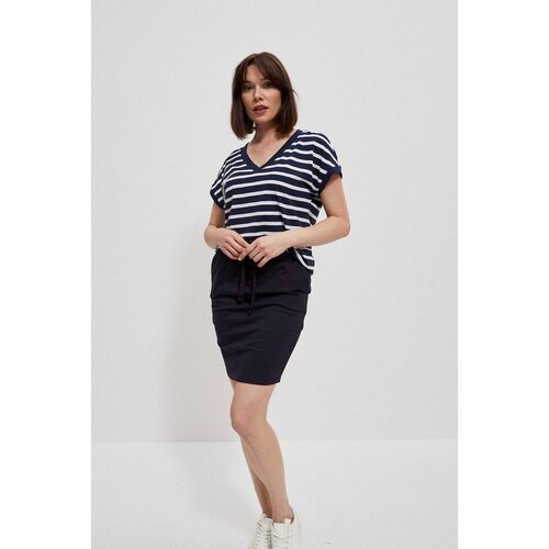 Moodo Plain skirt above the knee - navy blue Cijene
