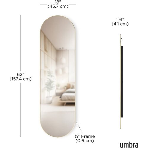 Umbra Stensko/stoječe ogledalo 46x157 cm Hubba &amp;ndash; Slike