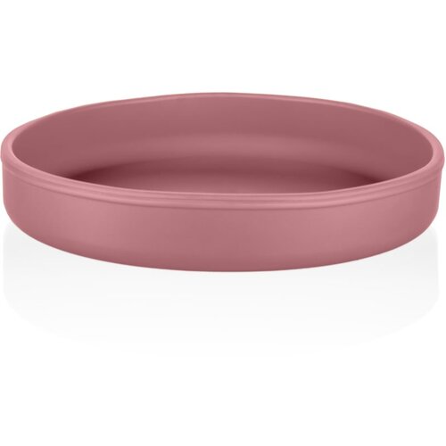 Zopa Silicone Plate krožnik 6 m+ Old Pink 1 kos Slike