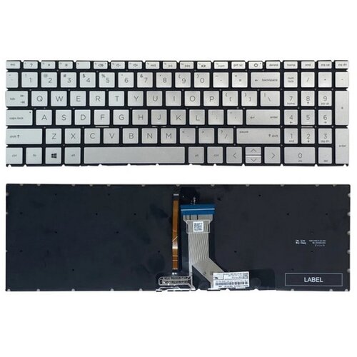  Tastatura za laptop HP Pavilion 15-EH 15Z-EH series mali enter backlight srebrna Cene